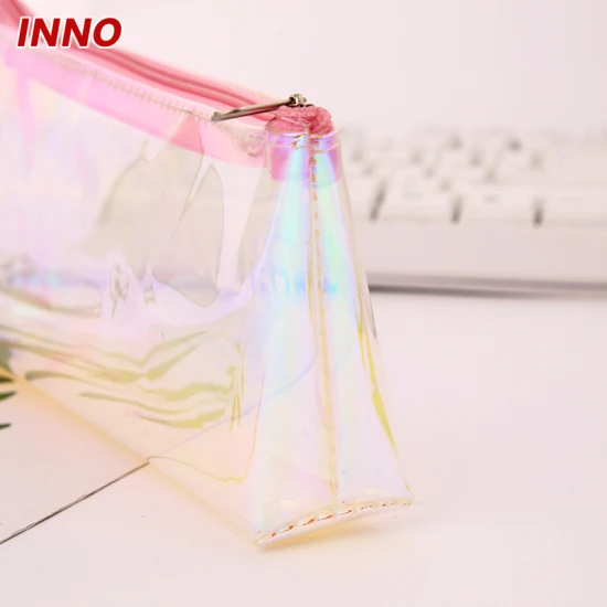 Inno – sac de rangement pour crayons, marque R049 #, impression Laser colorée en PVC, sac de rangement pour crayons, fournitures scolaires écologiques, vente directe d'usine